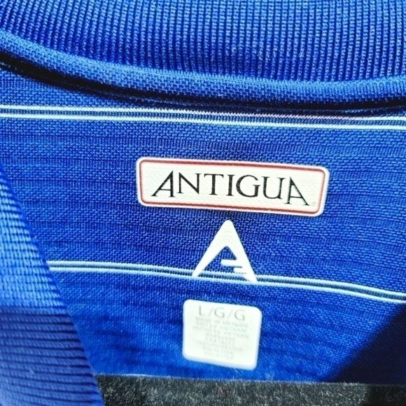 CHICAGO CUBS LOGO POLO, SZ LARGE, ROYAL BLUE, STRIPED - Picture 4 of 6